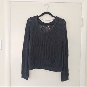 Dark navy Knit Free People sweater